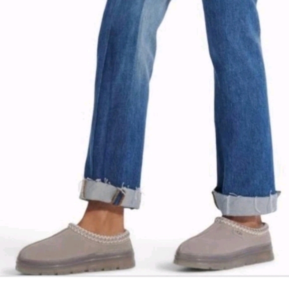 Ugg Womens Gray Tasman Clear Cozy Designer Shearling Slip-Ons Slipper 6 - Picture 3 of 15